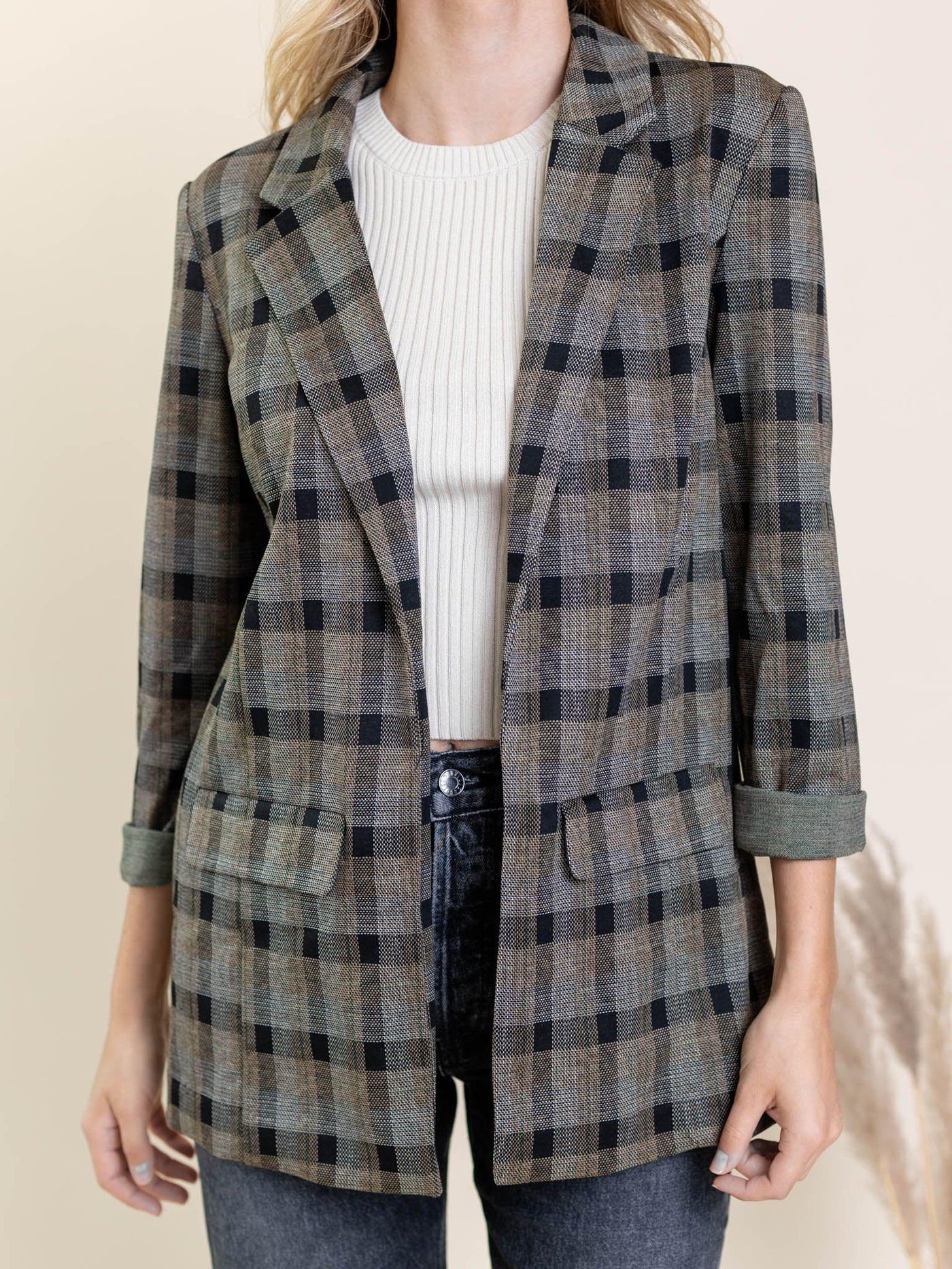 liverpool plaid blazer