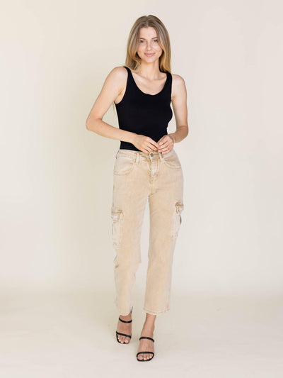 straight leg cargo pants