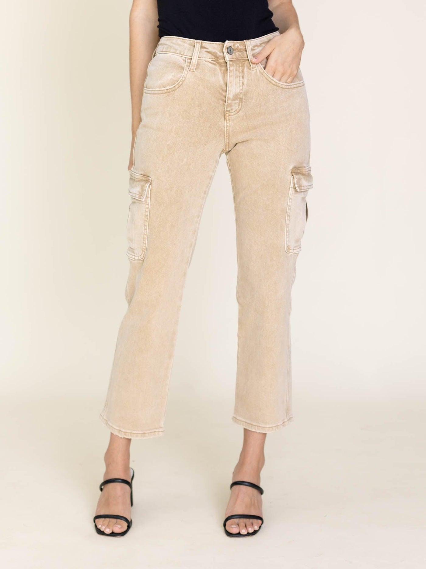 khaki cargo pants