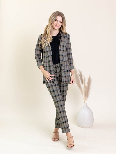 relaxed knit blazer