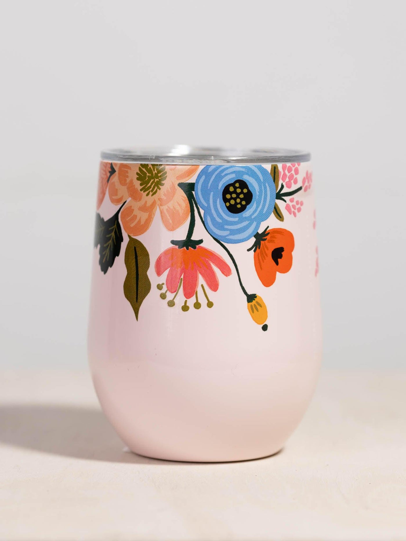 colored floral glass