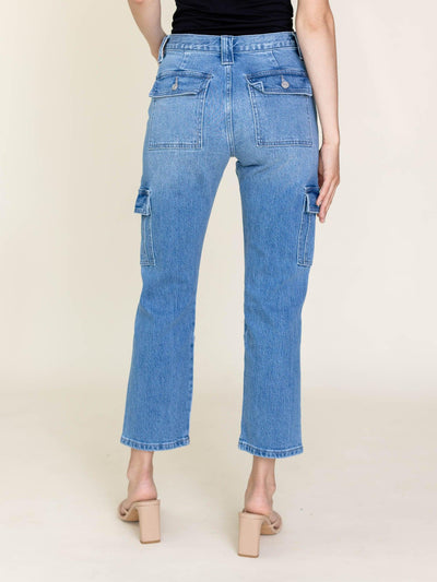 porkchop pocket denim cargo pant