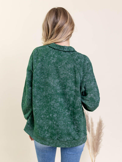 washed colored shacket