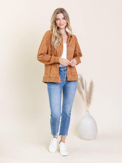 snap button shirt jacket