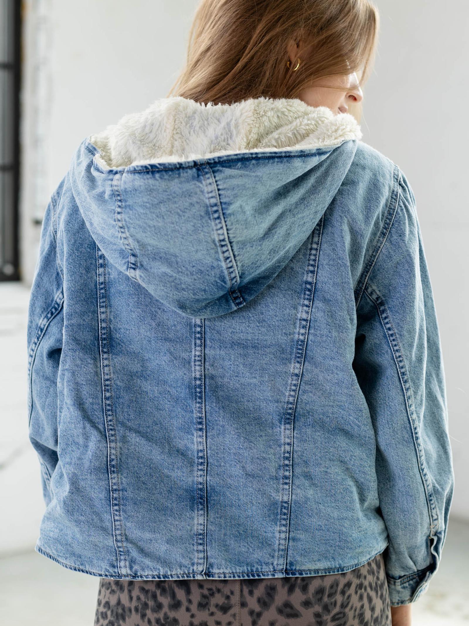 Free People Asher Cozy Denim Jacket – Leela and Lavender