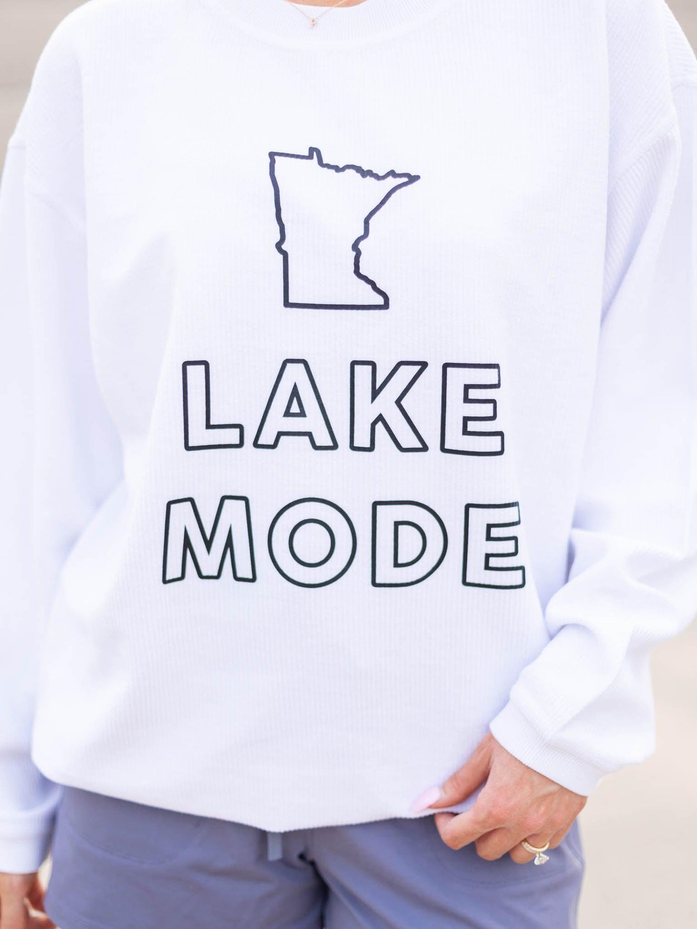 corded sweatshirt
