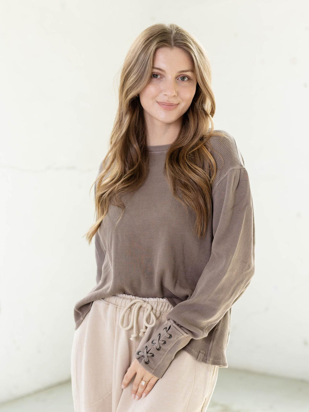 neutral mocha thermal top