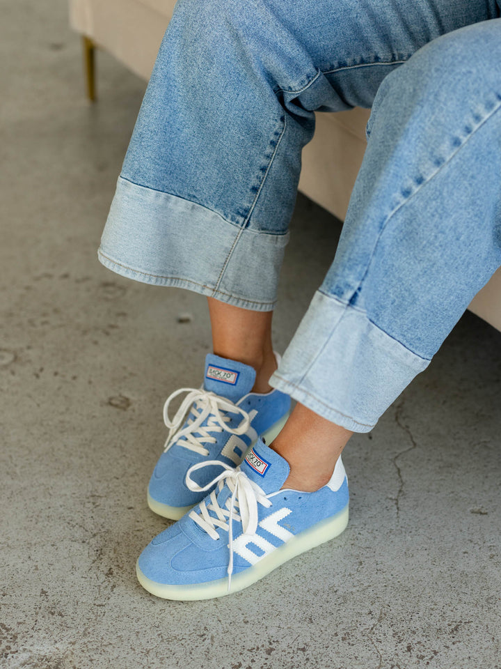 pastel blue sneaker
