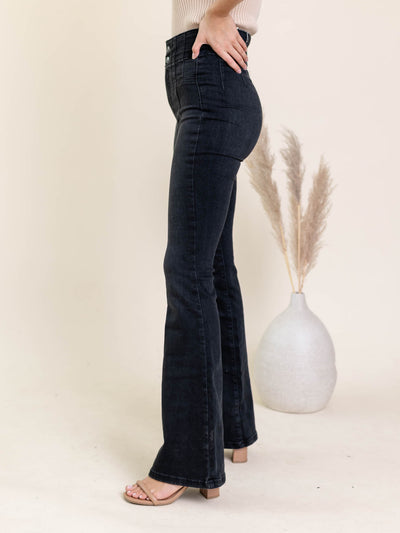 high rise black flare