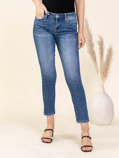 ankle slim denim jeans