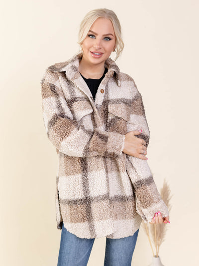 oversized plaid jacket