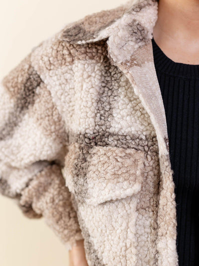 brown plaid shacket