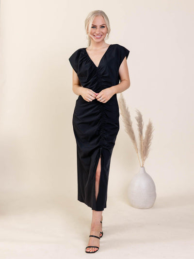 dressy vneck dress