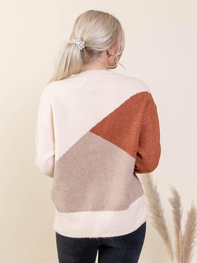 color block sweater