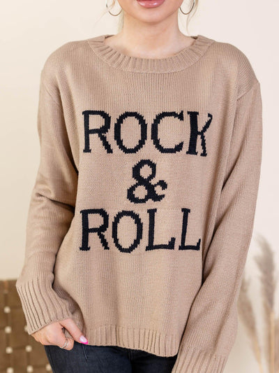 fall graphic text sweater