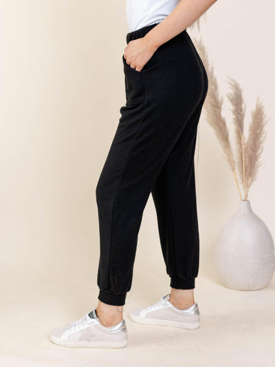 black joggers