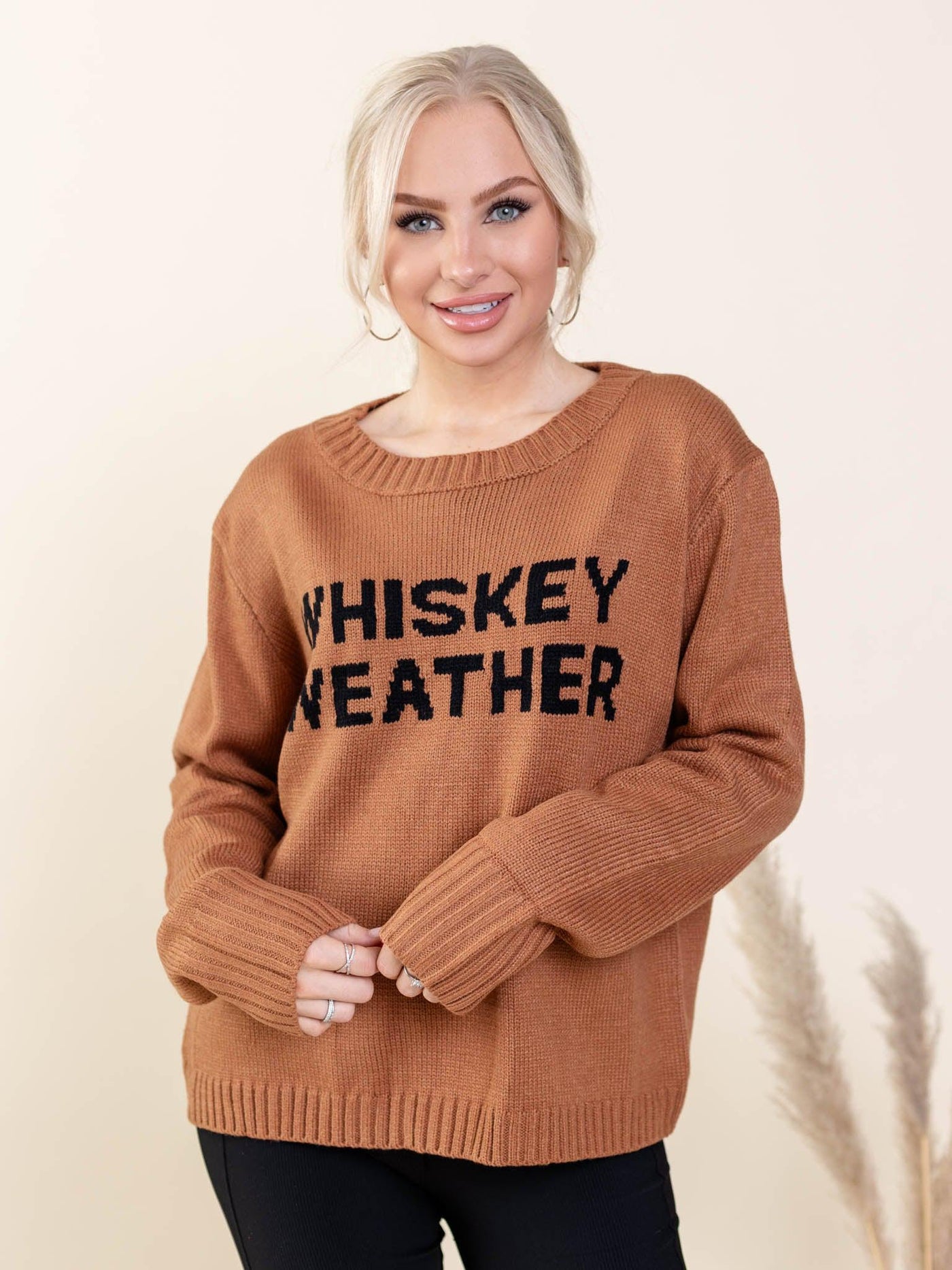 whiskey weather sweater