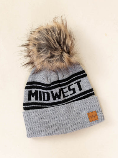 midwest pom beanie hat
