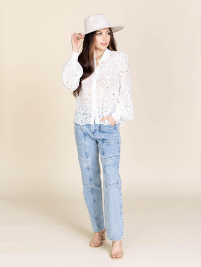 button front blouse