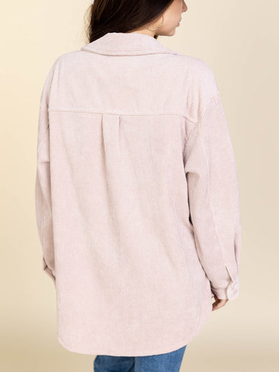 neutral shacket