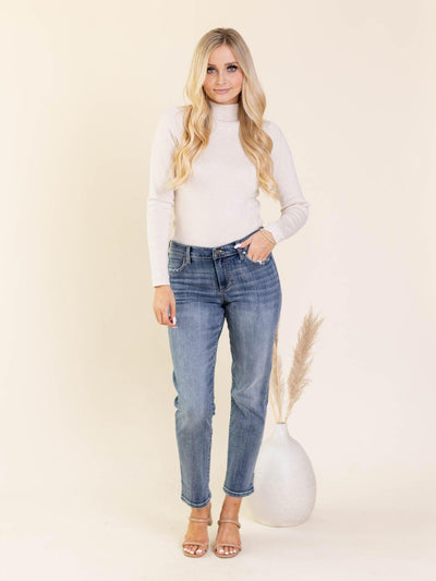 straight denim