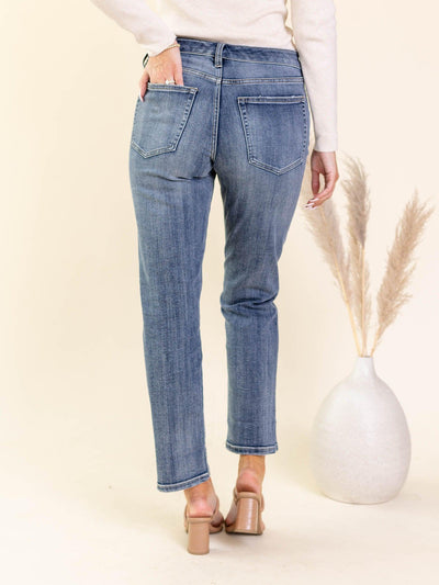 washed blue denim