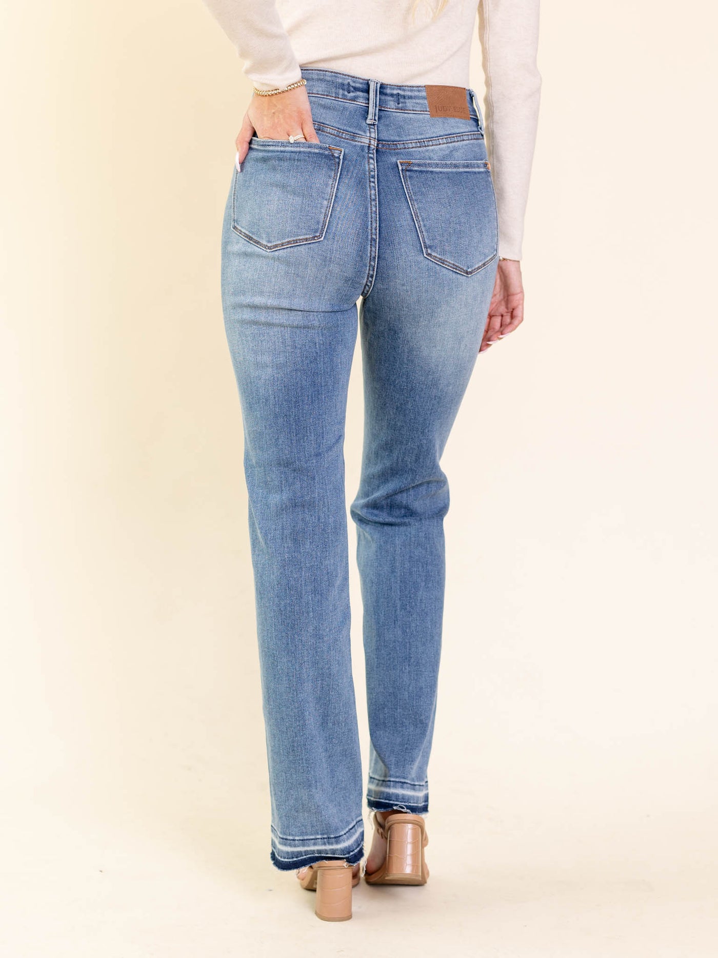 washed blue denim