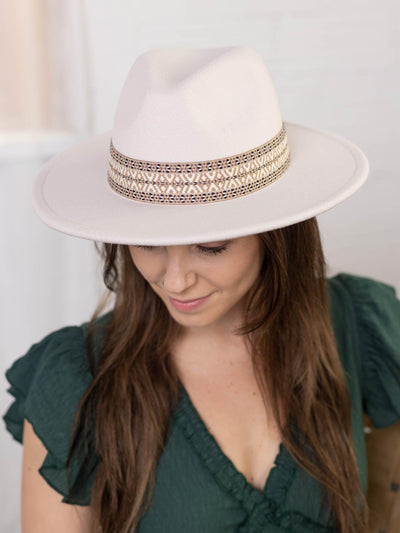 neutral fedora hat