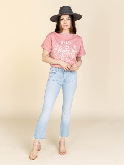 short sleeve rose tee