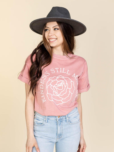 roll cuff kindness tee