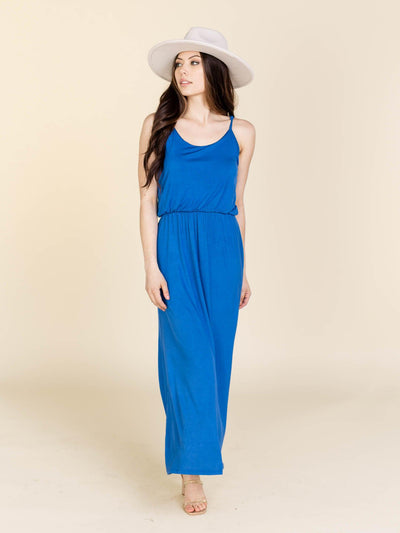 blue maxi dress