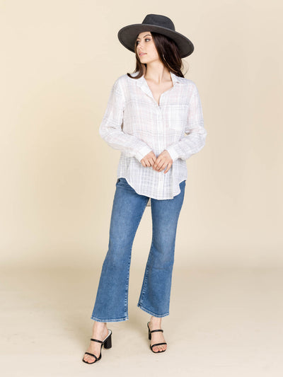 cropped bootcut denim