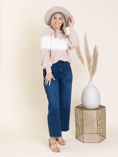 woven stripe sweater