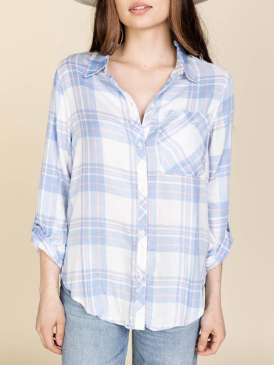 collared plaid shirt