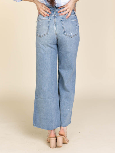 wide leg kut denim