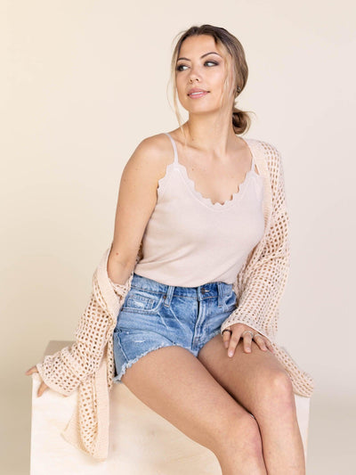 scalloped tank
