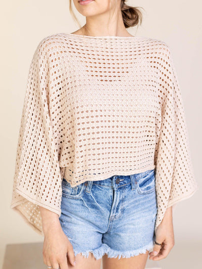 taupe poncho