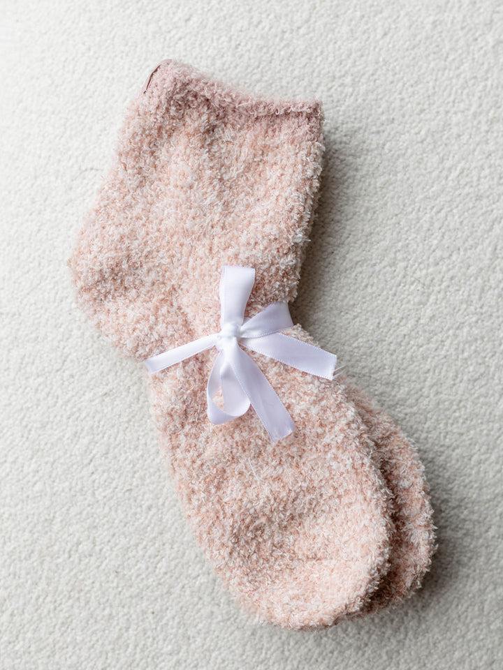 light pink soft socks