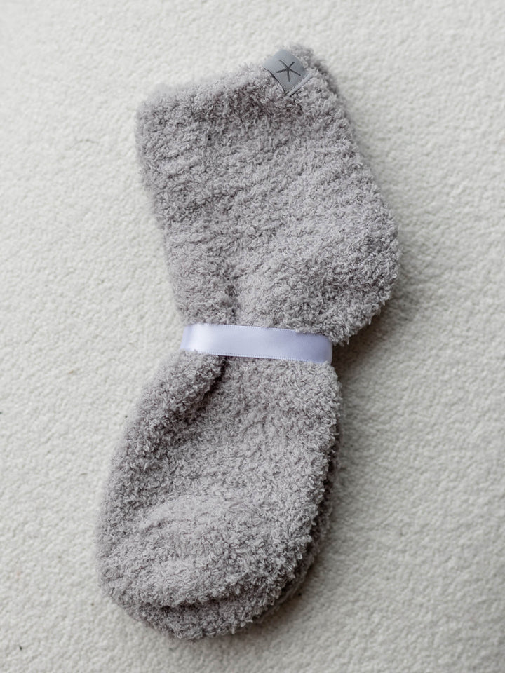solid grey super soft sock
