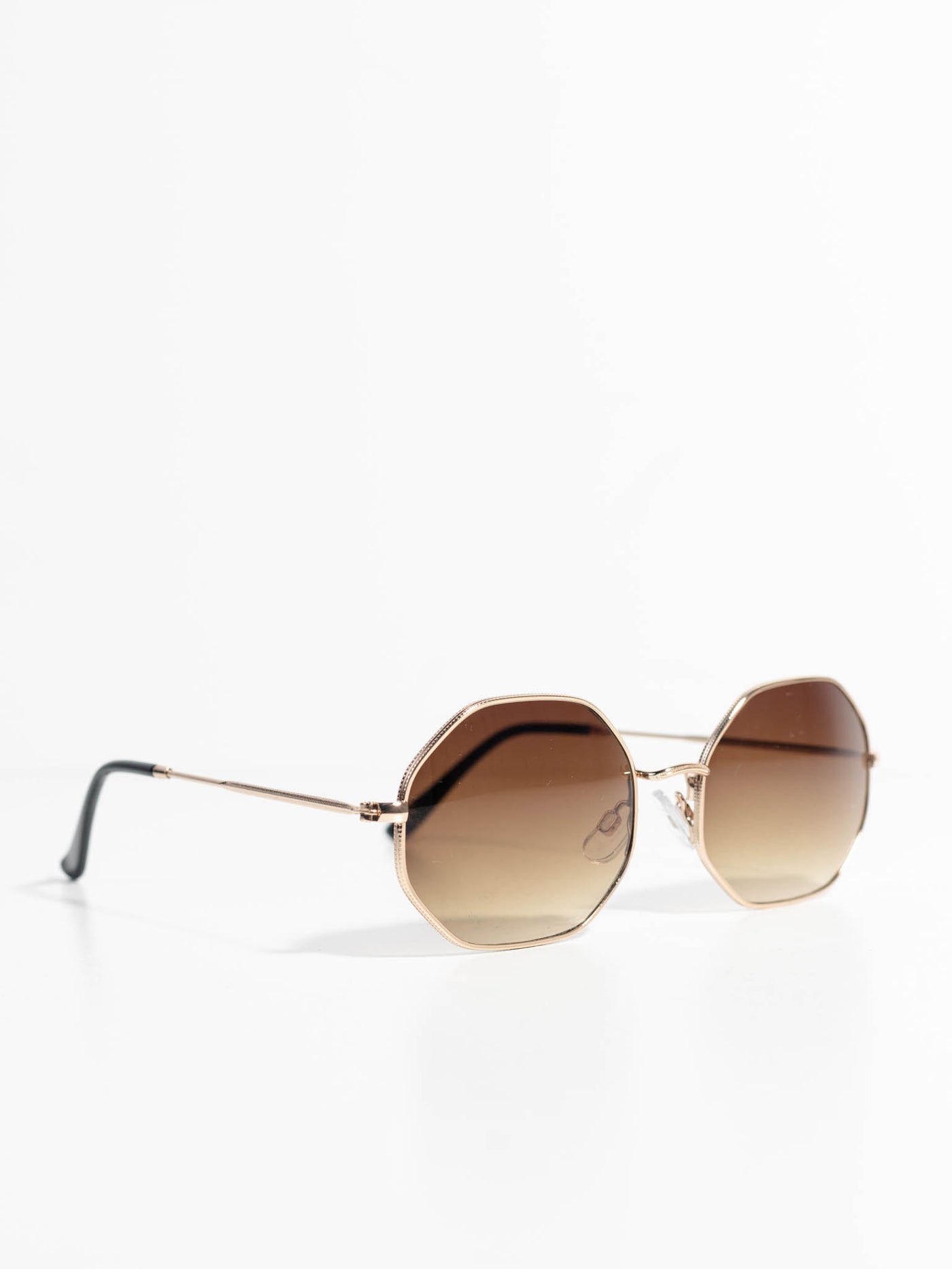 faded hexagonal sunglasses