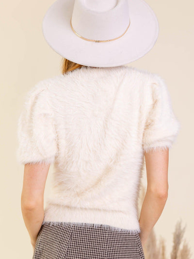 high neck soft sweater