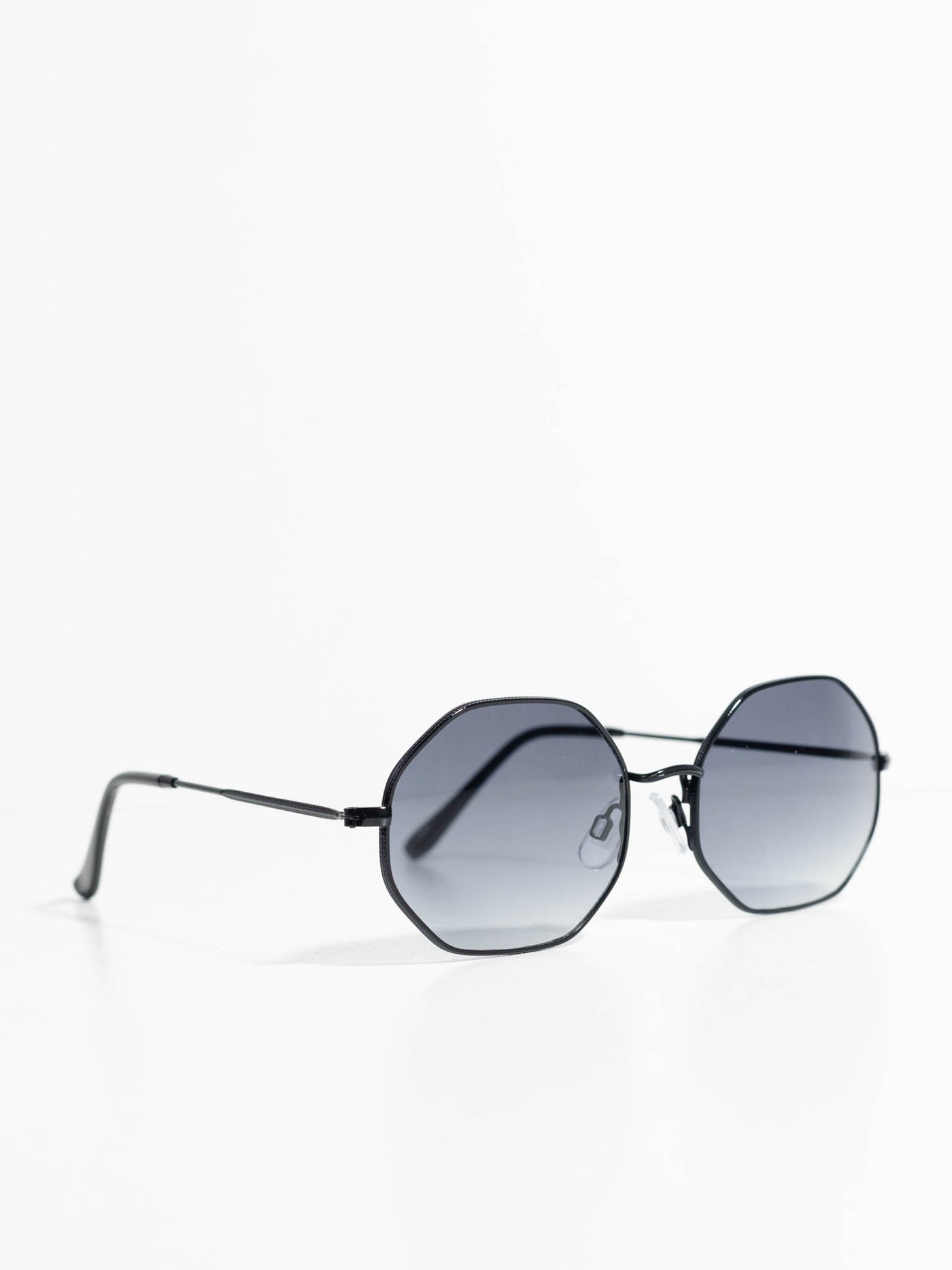 black faded circle sunglasses
