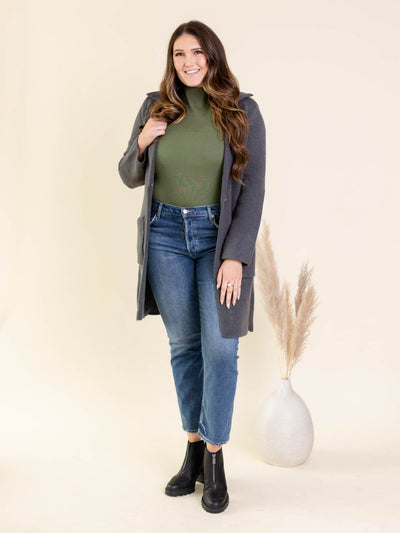 collared cardigan