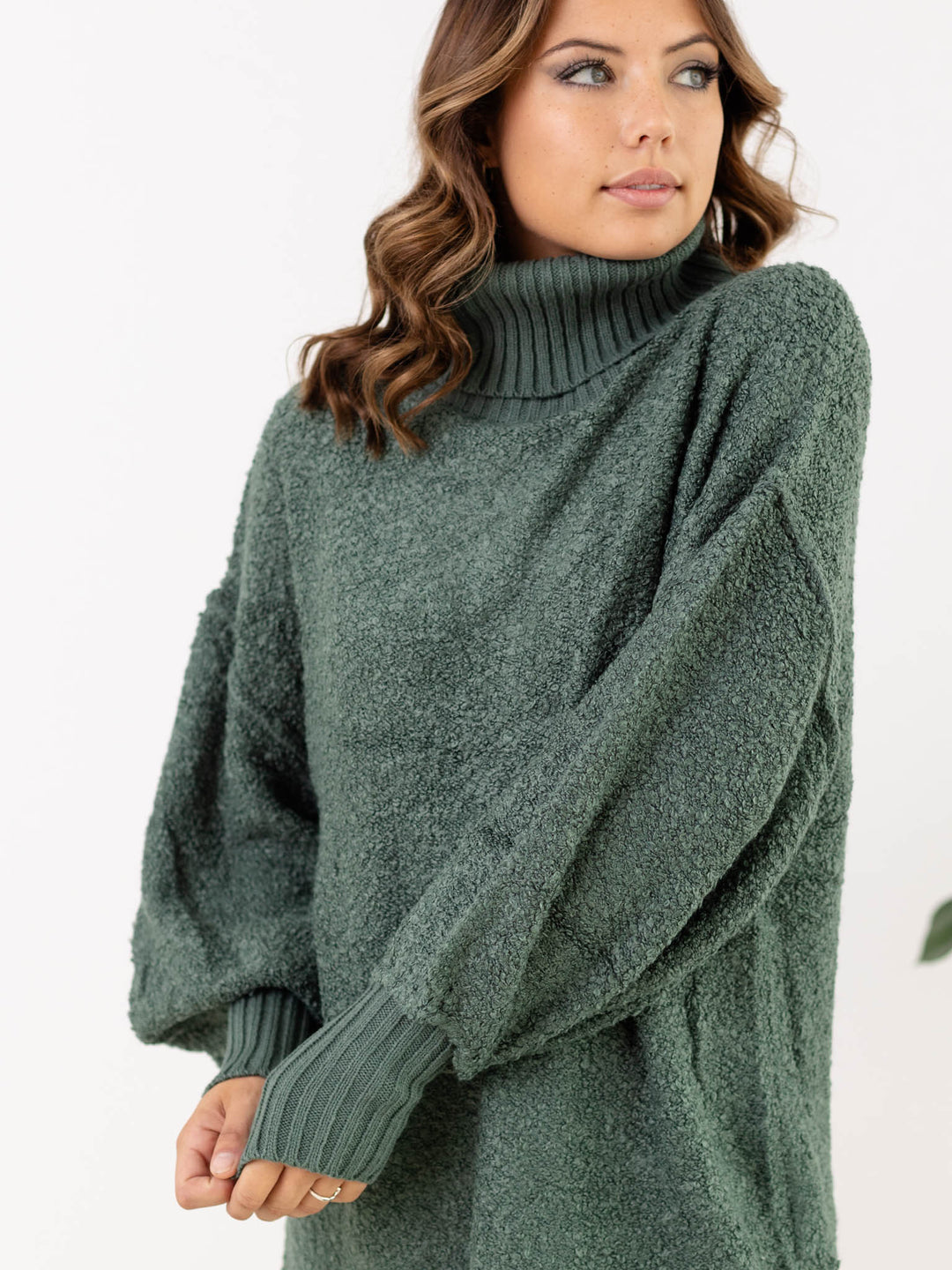 oversized textured sweater