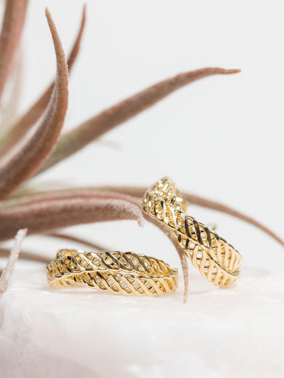 braided twist earrings