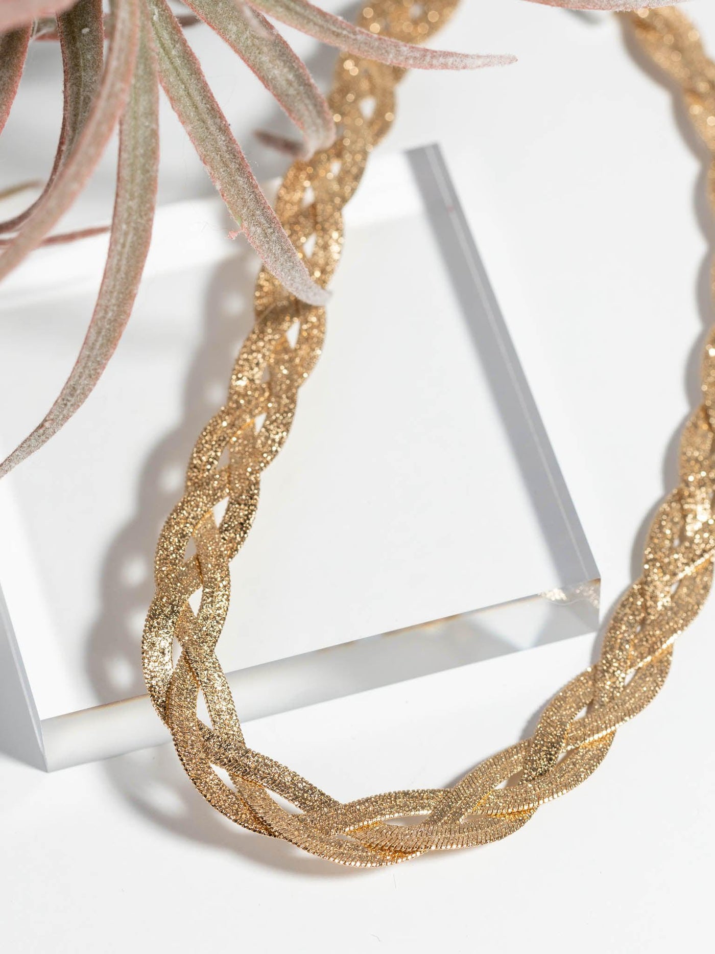 braided necklace