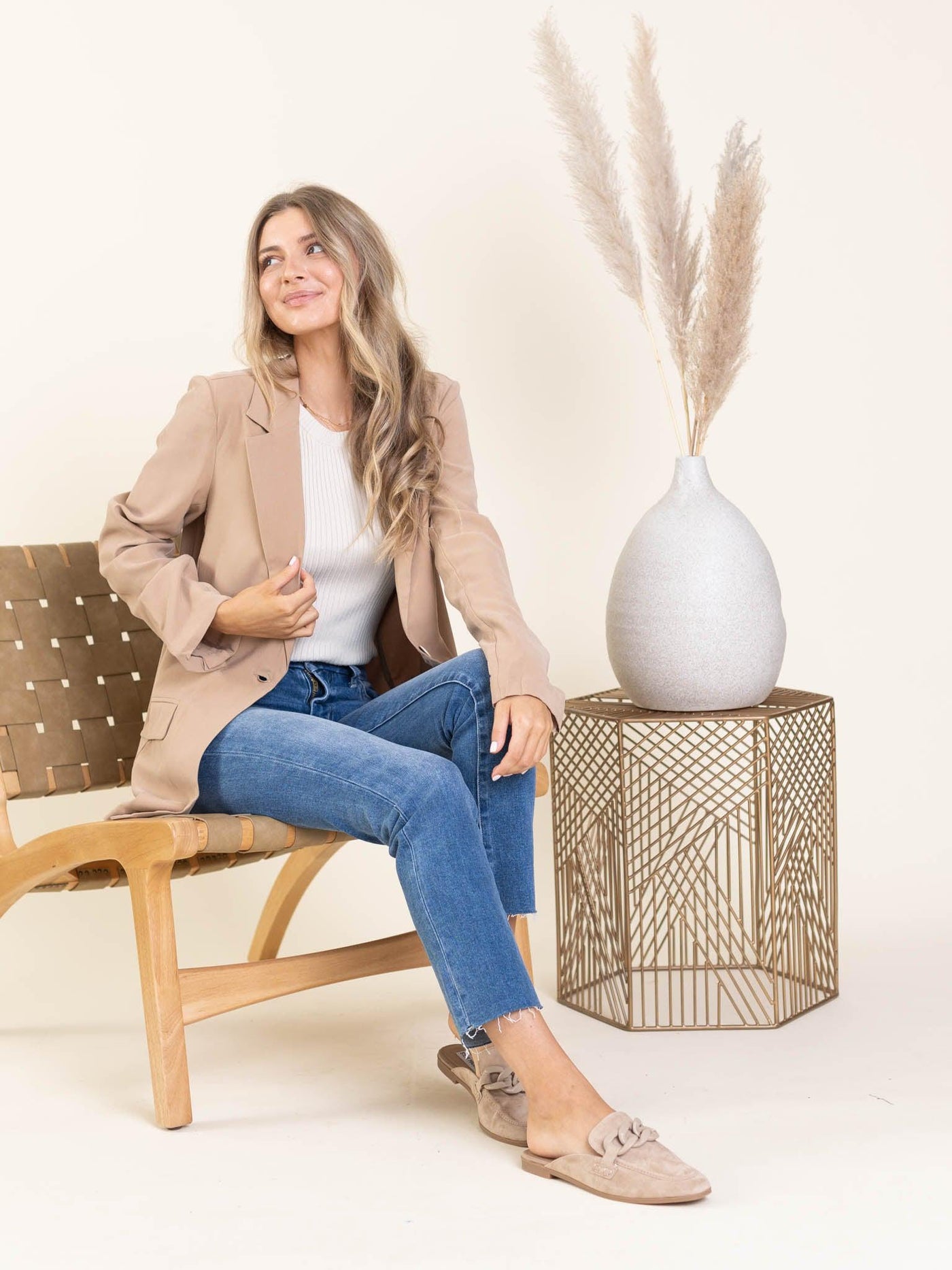woven blazer