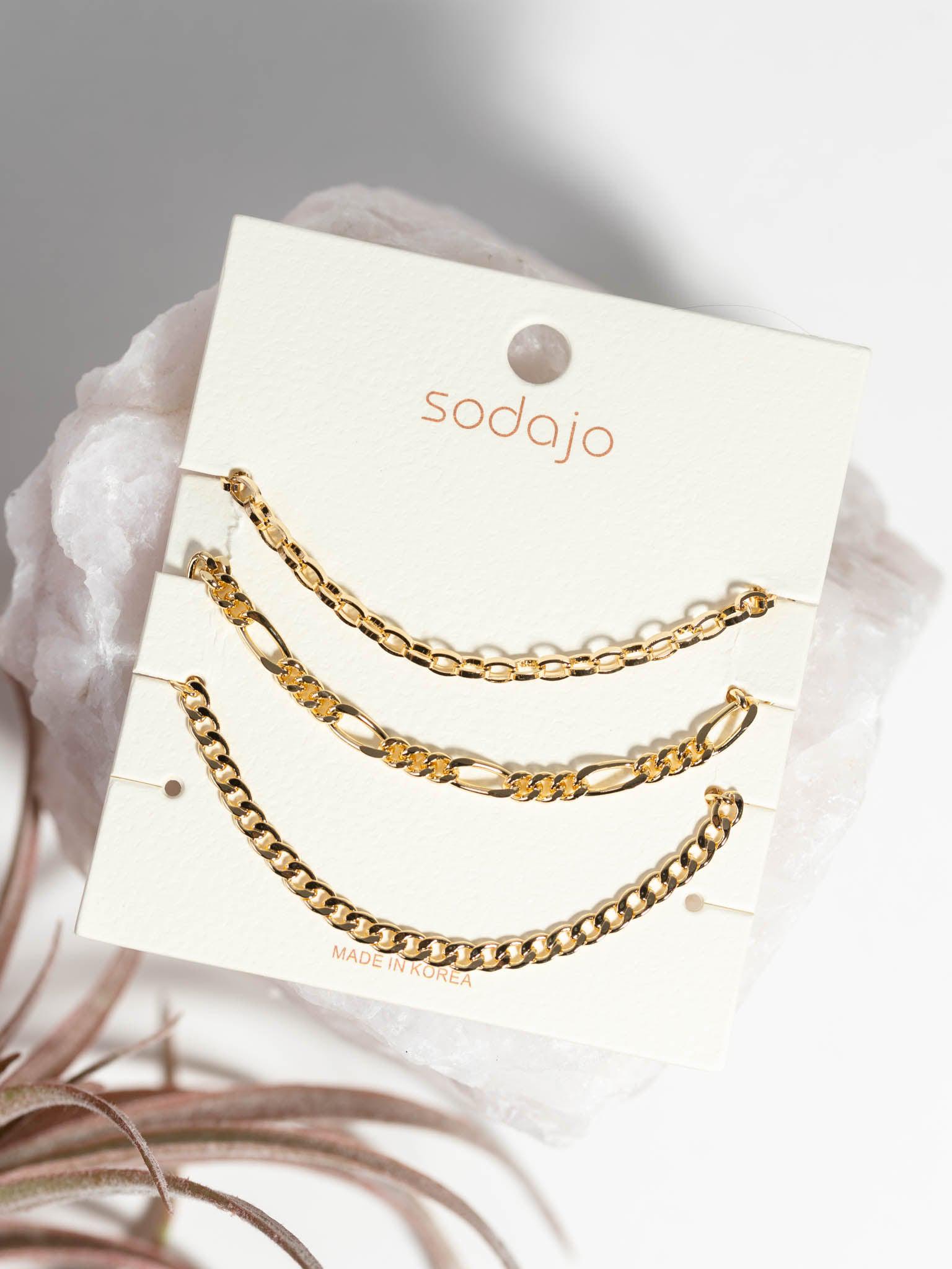 Figaro Link Bracelet Set