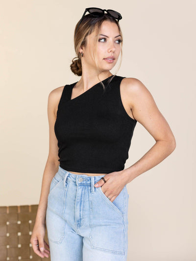 black tank top