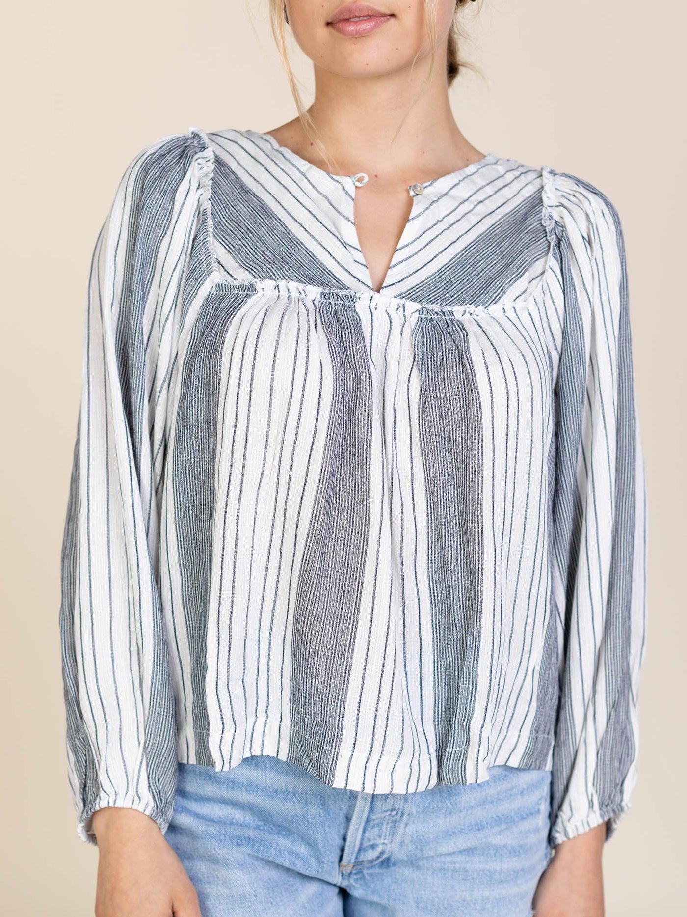 flowy stripe long sleeve